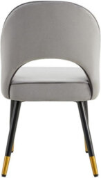 Hygrad Built to Survive Set Of 2 Dining Chairs Velvet Padded Seat Metal Legs Kitchen Chair Home Office Set - thumbnail 5