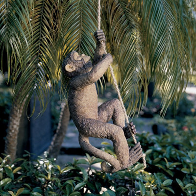 Design Toscano Makokou Climbing Monkey Sculpture Brown Exotic Resin Statue - image 1