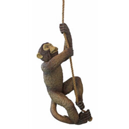 Design Toscano Makokou Climbing Monkey Sculpture Brown Exotic Resin Statue - thumbnail 2