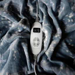 Laura Ashley Pussywillow Grey Heated Throw Electric Blanket - thumbnail 7