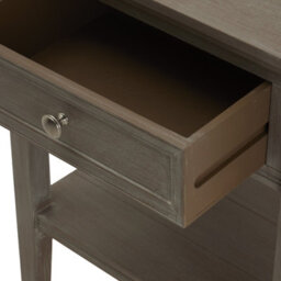 Wyld Haus Laurelbrook 1-Drawer Grey Wood Side Table With Bottom Shelf - thumbnail 5