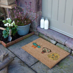 Artsy Doormats Three Cool Dogs On Coir Doormat - thumbnail 4