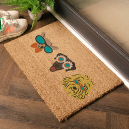 Artsy Doormats Three Cool Dogs On Coir Doormat - thumbnail 3