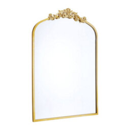 Living And Home Gold Hollow Carved Antique Metal Frame Wall Mirror 60Cm X 2Cm X 89.5Cm - thumbnail 3