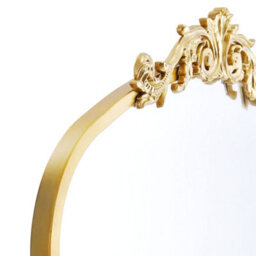 Living And Home Gold Hollow Carved Antique Metal Frame Wall Mirror 60Cm X 2Cm X 89.5Cm - thumbnail 7