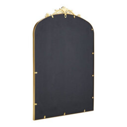 Living And Home Gold Hollow Carved Antique Metal Frame Wall Mirror 60Cm X 2Cm X 89.5Cm - thumbnail 4