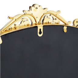 Living And Home Gold Hollow Carved Antique Metal Frame Wall Mirror 60Cm X 2Cm X 89.5Cm - thumbnail 5