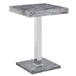 Furniture in Fashion Topaz Melange Marble Effect Bar Table 4 Ripple Grey Stools - thumbnail 2