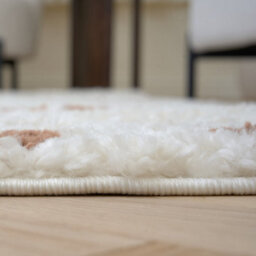The Rugs Moodi Shaggy Light Beige/terra Biscotti Rug Runner Dots Thick High Pile For Living Rooms, Bedrooms, Hallways, Kitchens - thumbnail 5