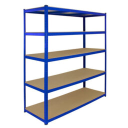 MonsterShop Garage Racking Shelving Storage Unit Organisation Steel Mdf Home Warehouse Shelves Racks