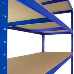 MonsterShop Garage Racking Shelving Storage Unit Organisation Steel Mdf Home Warehouse Shelves Racks - thumbnail 6