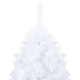 Berkfield Artificial Christmas Tree With Thick Branches White 150 Cm Pvc - thumbnail 3