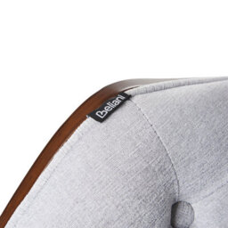 Beliani Desk Chair Lompoc Faux Linen Grey - thumbnail 8