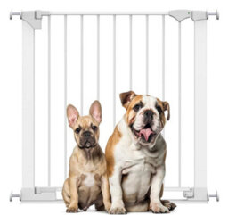 Bettacare Safestep Dog Gate, White, 82Cm - 89Cm, Extra Low Walkthough, 67Cm Extra Wide Doorway, One Piece Extra Wide Pet Gate - thumbnail 1