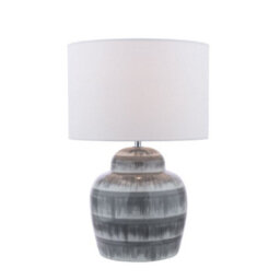 Pagazzi Lighting Pagazzi Brenna Grey Table Lamp With Neutral Shade - thumbnail 3