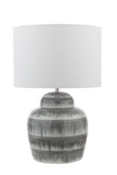 Pagazzi Lighting Pagazzi Brenna Grey Table Lamp With Neutral Shade - thumbnail 2