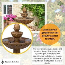 85Cm Bronze Resin Water Fountain - thumbnail 4