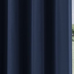 Enhanced Living Nightfall Plain Supersoft Navy Thermal Blockout Eyelet Curtains (Pair) - 66 X 90 Inch (168 X 229Cm) - thumbnail 3