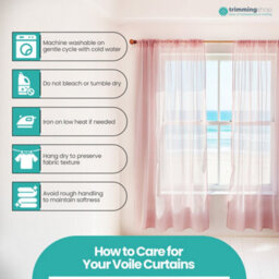 "Neel Blue Voile Curtains Slot Top, 2 Curtains, Rose Gold - 56"" Width X 72"" Drop" - thumbnail 3