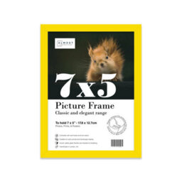 7X5 Yellow Picture Frame (12.7 X 17.8Cm) Poster, Photo, Artwork, Gallery Wall Or Print - thumbnail 1