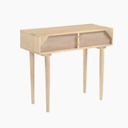 Furniturebox Uk Everest Rectangle White Oak Wood 2 Drawer Console Table - thumbnail 6