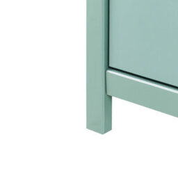 Wyld And Coco Nordic Pine Sideboard Green 2-Door 3-Drawer Scandinavian Style 150Cm - thumbnail 7