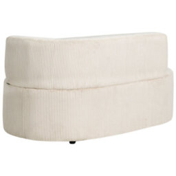 Beliani Right-Hand Chaise Longue Vanvey Corduroy Light Beige - thumbnail 6