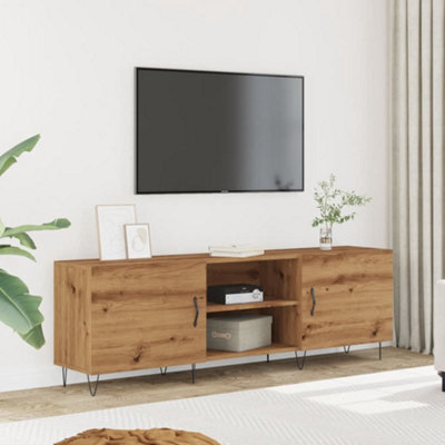 Berkfield Tv Cabinet Artisan Oak 150X30X50 Cm Engineered Wood - image 1