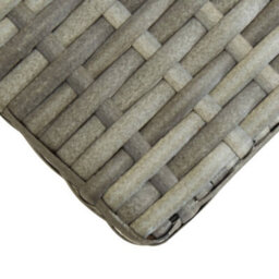 Berkfield Garden Bench 120 Cm Grey Poly Rattan And Solid Acacia Wood - thumbnail 4