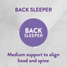 Slumberdown Cosy Nights Pillows 2 Pack Medium Support Front Sleeper Pillows For Neck Pain Relief Comfortable 48X74Cm - thumbnail 5
