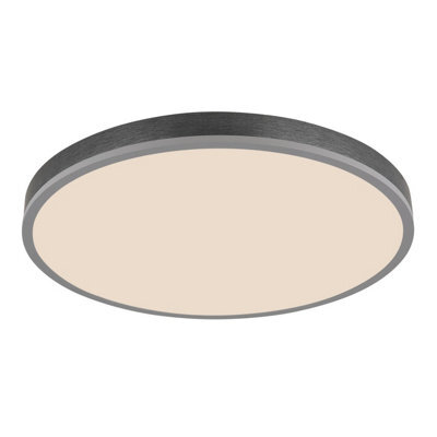 Luminosa Lighting Luminosa Doro 60Cm Flush Ceiling Light Silver Colored Led Dimmable 2700-6500K Remote Control Timer - image 1