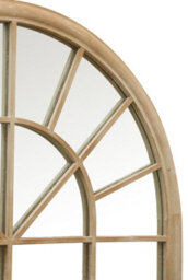"Mirroroutlet Somerley X Large Country Arch Wall Mirror 71"" X 40"" (180X103Cm) Sand Colour" - thumbnail 5
