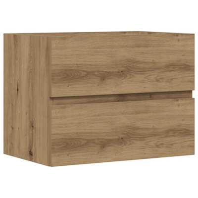 Berkfield Durable Bathroom Cabinet Artisan Oak 60X38.5X45 Cm Engineered Wood - image 1