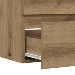 Berkfield Durable Bathroom Cabinet Artisan Oak 60X38.5X45 Cm Engineered Wood - thumbnail 8