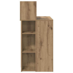 Berkfield Modern Desk With Storage Artisan Oak 90X48X101.5 Cm Engineered Wood - thumbnail 6