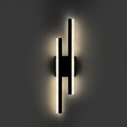 Living And Home Black Dimmable Led Wall Light With Remote Control And Touch Switch,50Cm - thumbnail 3