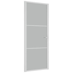 Vidaxl Interior Door 83X201.5 Cm White Matt Glass And Aluminium - thumbnail 2