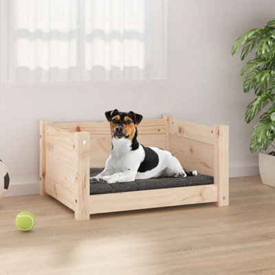 Berkfield Dog Bed 55.5X45.5X28 Cm Solid Pine Wood - image 1