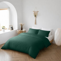 Bedlooms Emerald Cotton Duvet Cover Set, Breathable & Anti-Allergic Bedding Pack, Single 135X200Cm - thumbnail 7