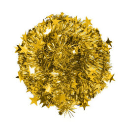 Living And Home 4Ft Gold Slim Pop Up Tinsel Christmas Tree Collapsible Xmas Tree With Base And Stars - thumbnail 5