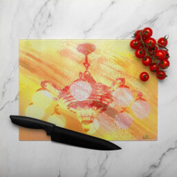 Benjamin Tate Design Chandelier Glass Chopping Board - thumbnail 3