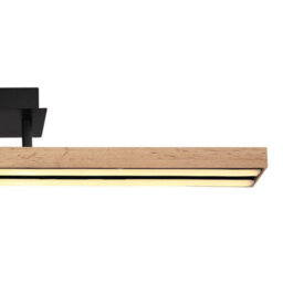 Luminosa Lighting Luminosa Doro 81.5Cm Integrated Led Semi Flush Ceiling Light Matt Black Led 3000K - thumbnail 4