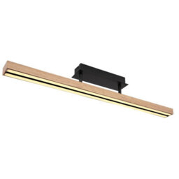 Luminosa Lighting Luminosa Doro 81.5Cm Integrated Led Semi Flush Ceiling Light Matt Black Led 3000K