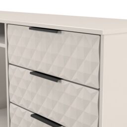Anzio Ready Assembled Matt Kashmir 6 Drawer Sideboard (H)742mm (W)1537mm (D)397mm - thumbnail 5