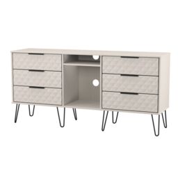 Anzio Ready Assembled Matt Kashmir 6 Drawer Sideboard (H)742mm (W)1537mm (D)397mm - thumbnail 3
