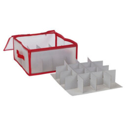 Urbn-Living Urbnliving 34Cm Length Christmas Tree Decorations Storage 32 Baubles Ball Case Bag Holder Organiser With Zip - thumbnail 3