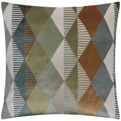 furn. Furn Metro Harlequin Velvet Cushion Cover - image 1