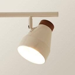 Valuelights Parker Cream And Walnut 3 Way Ceiling Light - thumbnail 4