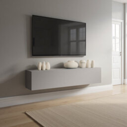 FurniComp LTD Furnicomp Combo 138Cm Floating Wall Hung Tv Unit - Slate Grey Com-62-04