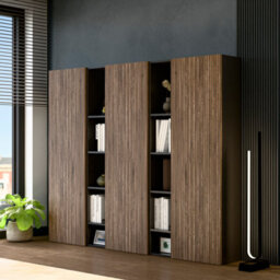 Decorotika Lourdes Moduler Modern Tv Unit Wall Mount Customizable Layout Black Alina - thumbnail 2